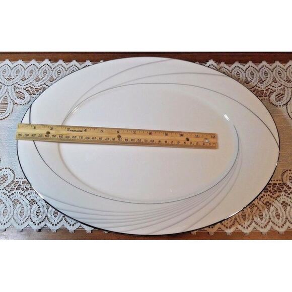 SALE Noritake Replacement China in #7740 “Sterling Tide” 15 In Oval Platter - Picture 1 of 10
